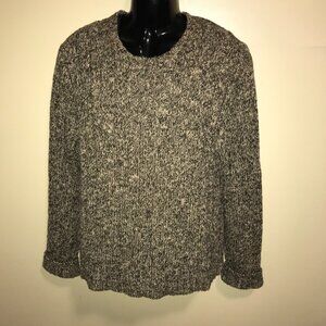 Men's Polo Ralph Lauren Olive Rag Heather Chunky Knit Sweater-Size L